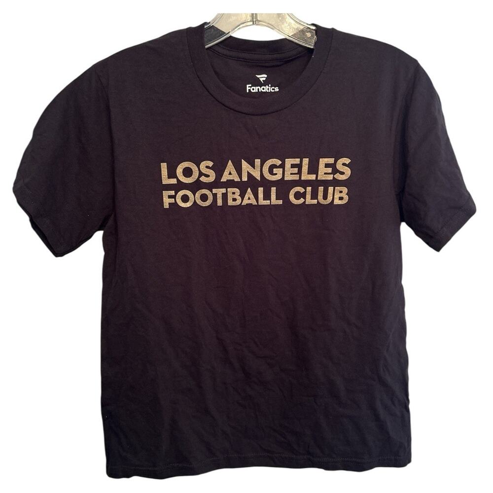 MLS Los Angeles Football Club LAFC Team Black T-shirt Youth Medium